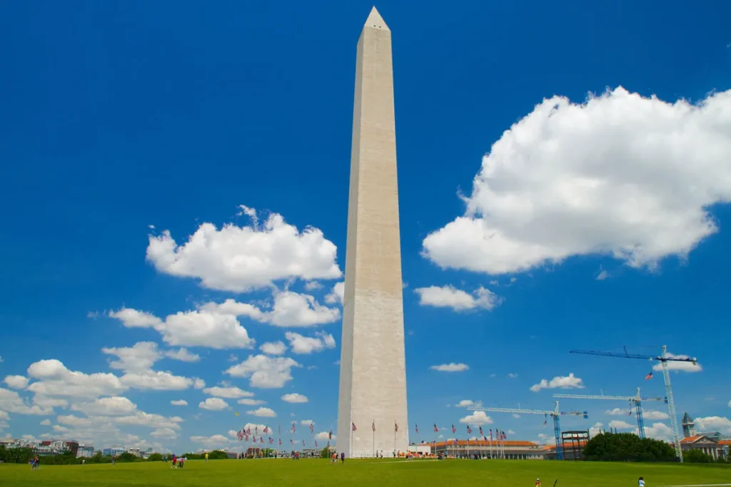United States Capitol building featuring neoclassical Statuario marble columns and architectural details