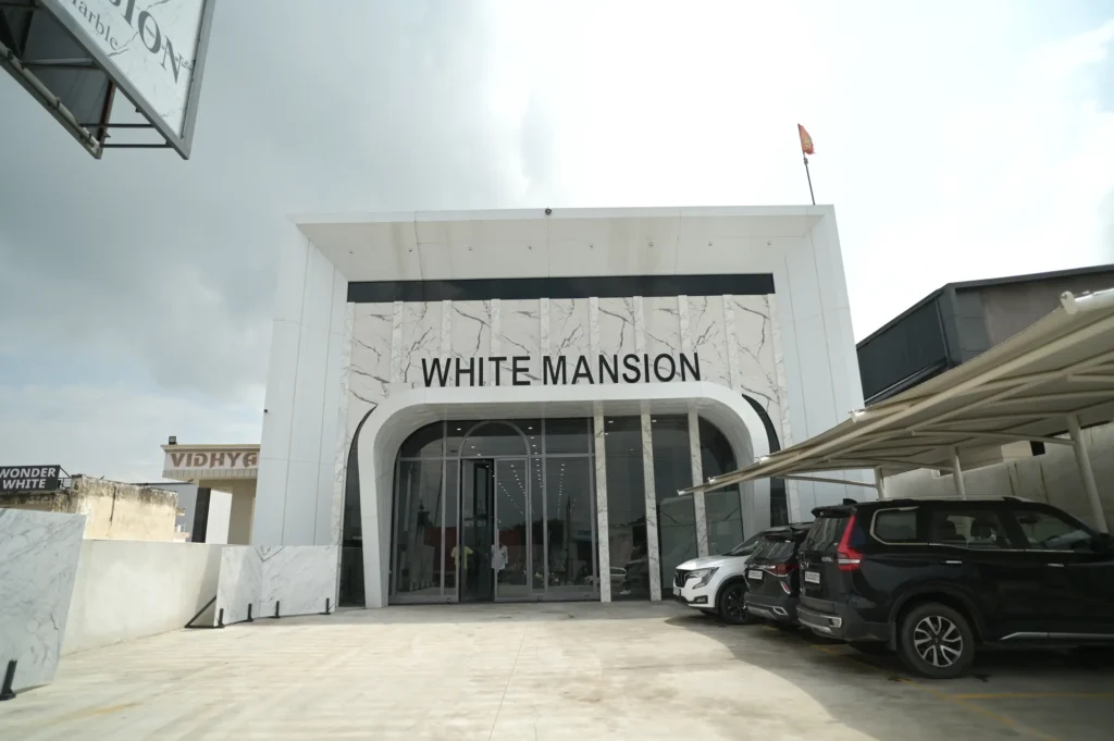 white mansion marble